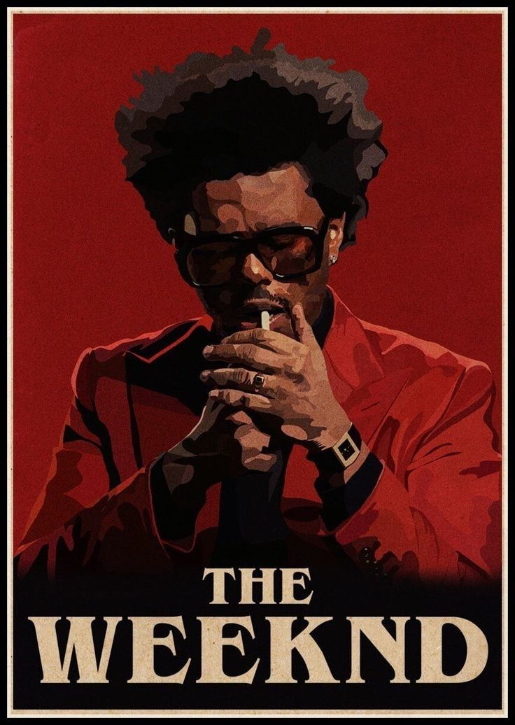 The Weeknd Poster 12x16 in