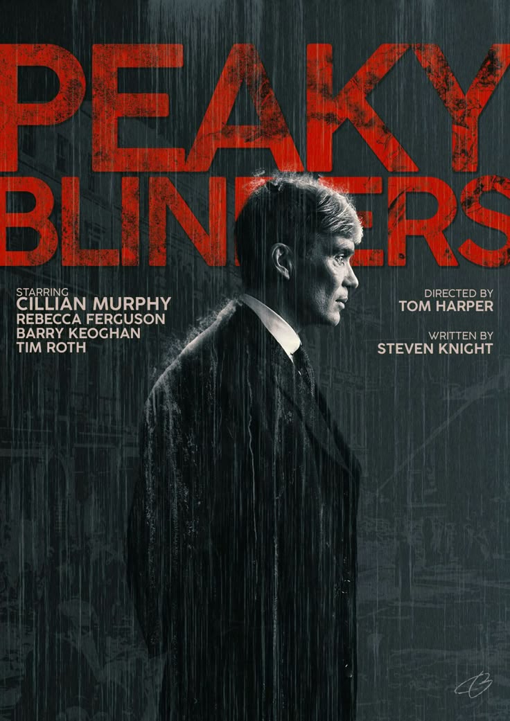 Peaky Blinders x Tommy Shelby poster 12x16 in